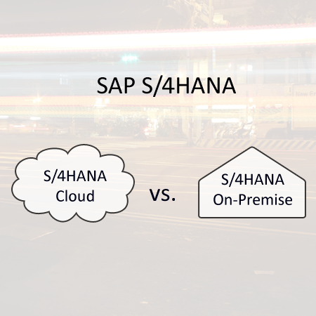 SAP S/4HANA deployment on-premise and on-cloud editions